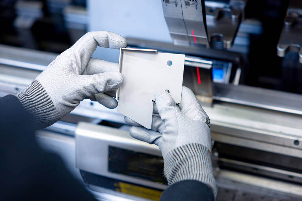 Bending a small product