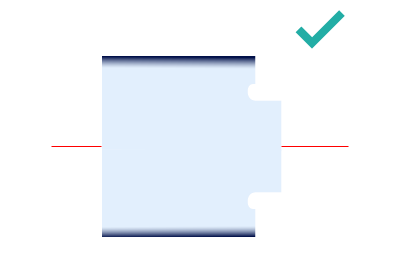 Skizze korrekter Radius