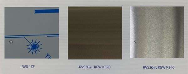 Unterschied Edelstahl 1zF, K320 und K240 Unterschied Edelstahl 1zF, K320 und K240